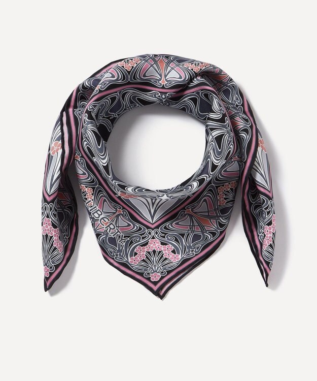 LIBERTY. アイアンシ シルクツイルスカーフ 70 ブラック