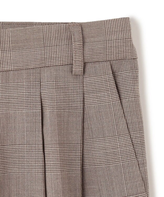 BEIGE， 【洗える】MER / グレンチェックパンツ Beige