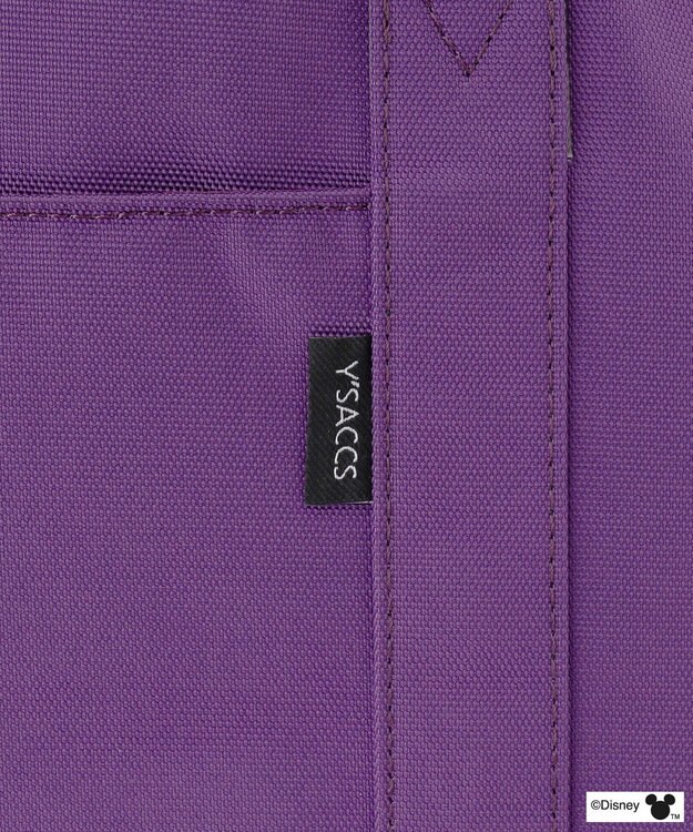 Y'SACCS 【Disney Collection】シルエットプリントトートバッグ　Mサイズ パープル