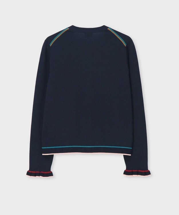 Paul Smith 【洗える】フレアスリーブ カーディガン ネイビー