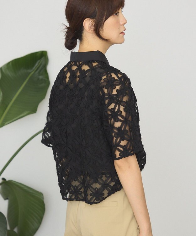 AMERICAN HOLIC アートレース半袖シャツ Black