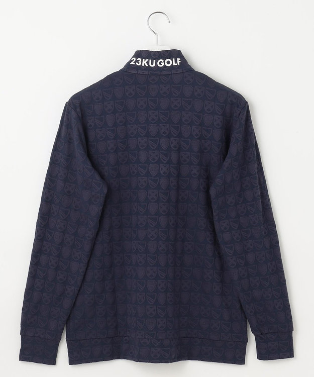 23区GOLF 【MEN】エンブレムハーフジッププルオーバー ネイビー系