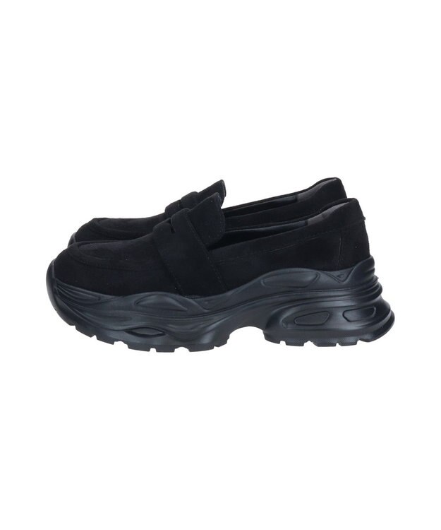 Bridget Birkin 【Round About】ボリュームソールローファー ブラックスウェード