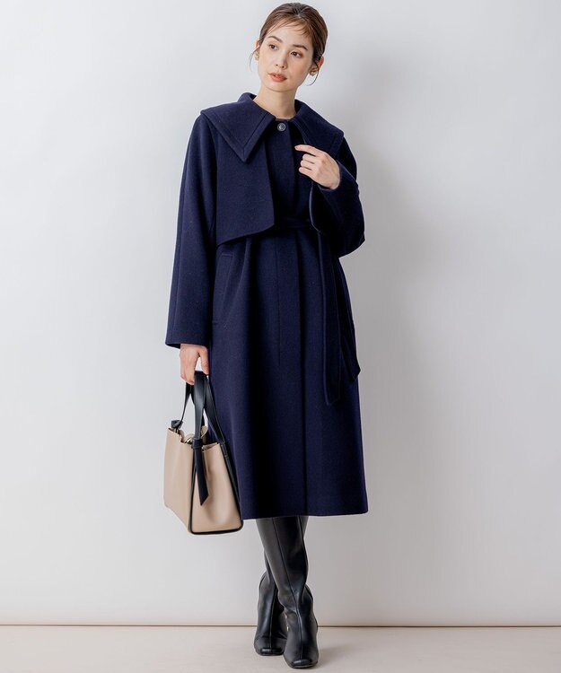 組曲 【WEB一部店舗限定】ライトビーバー トレンチライクコート ネイビー系