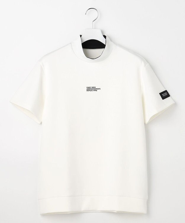23区GOLF 【MEN】ライトダンボールストレッチモックネック ホワイト系