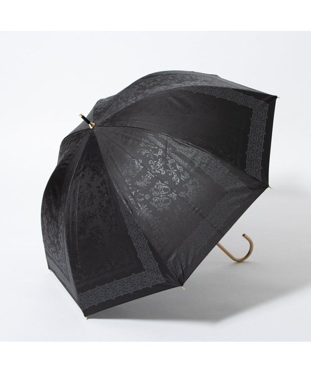 UNBILLION cache nez / レーススカーフプリントバルーンショートパラソル ブラック
