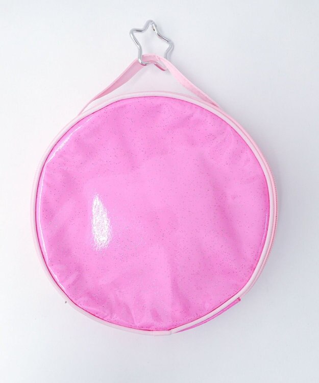 WEGO クリアラメサークルポーチ ピンク