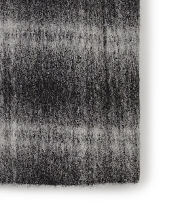 ICB ウールシャギーブルゾン ブラックチェック