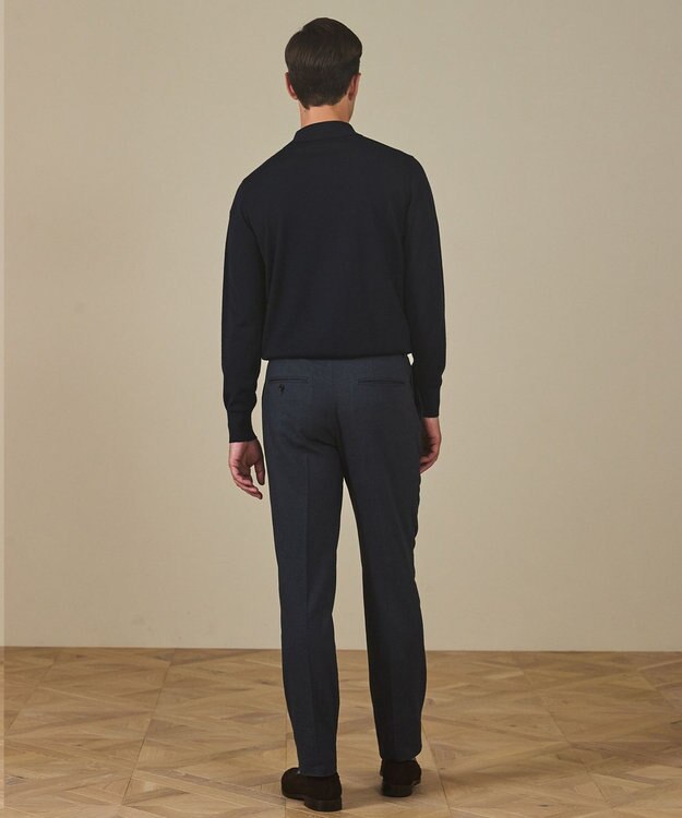 GOTAIRIKU 仕事で着られる 秋冬の綿パン【吸湿発熱/ストレッチ】ソフトサーモ ストレッチコットンパンツ ネイビー系8