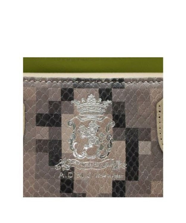 A.D.M.J. 【牛革】スネーク型押し/ミニトート(ショルダーストラップ付) SA