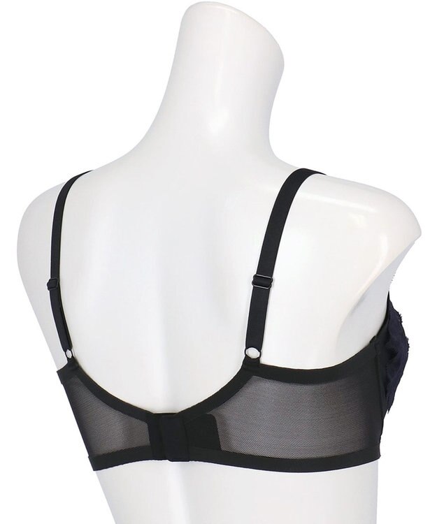 WACOAL ブラジャー 【エアインブラ】 つけごこち軽い ムレにくい 体型特徴に合わせた設計 レディース BXB427 /ワコール ブラック