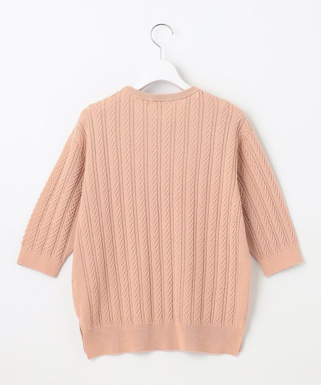 J.PRESS LADIES L 【洗える】 TSUBOMI WG ニット ライトオレンジ系