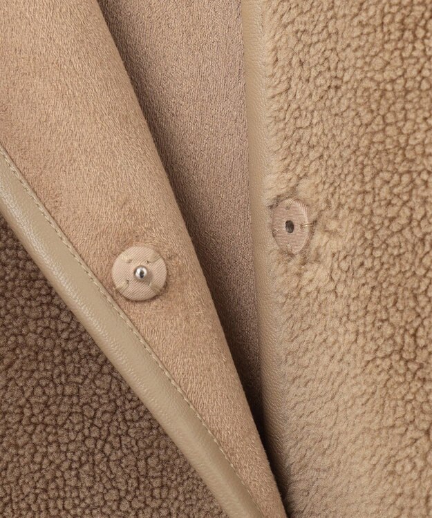 ANY SIS 【2WAY】リバーシブルショートボア アウター ベージュ