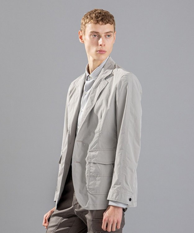 JOSEPH HOMME スプリットピーチクロス　ジャケット ライトグレー系