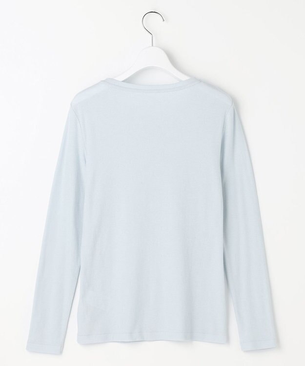 自由区 S レイヤリングシアーインナー カットソー サックスブルー