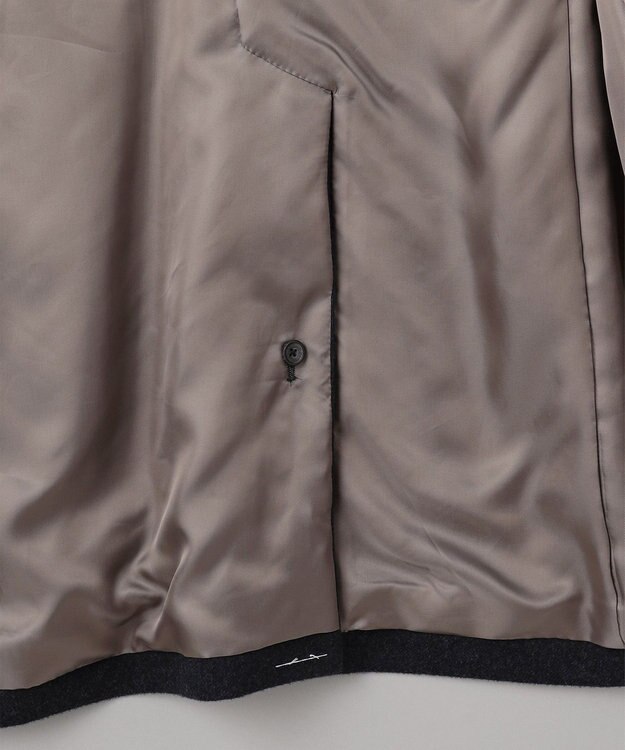 GOTAIRIKU ライトウェイトアンゴラ ステンカラーコート ダルブルー系