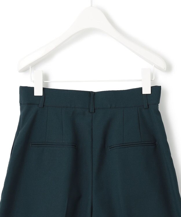 ICB 【洗える】 ウールマットウース ショートパンツ パイングリーン系