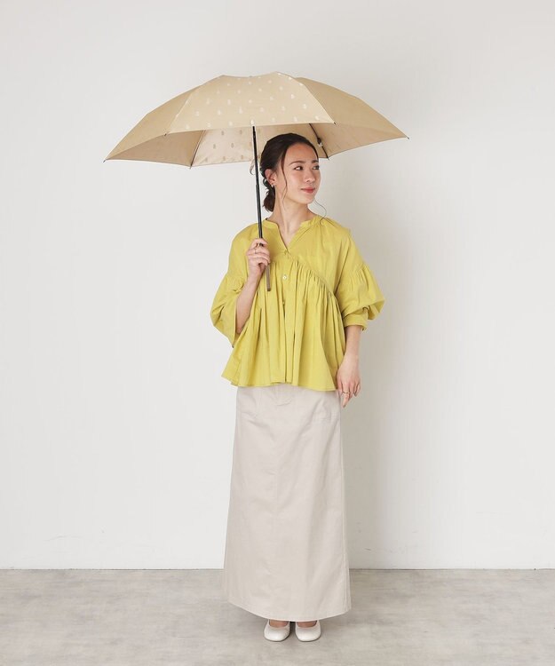 MOONBAT POLO RALPH LAUREN 【日本製】折りたたみ傘 POLO BEARジャカード ベージュ