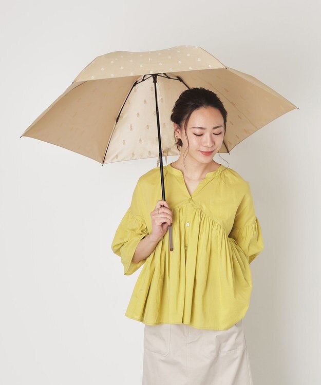 MOONBAT POLO RALPH LAUREN 【日本製】折りたたみ傘 POLO BEARジャカード ベージュ