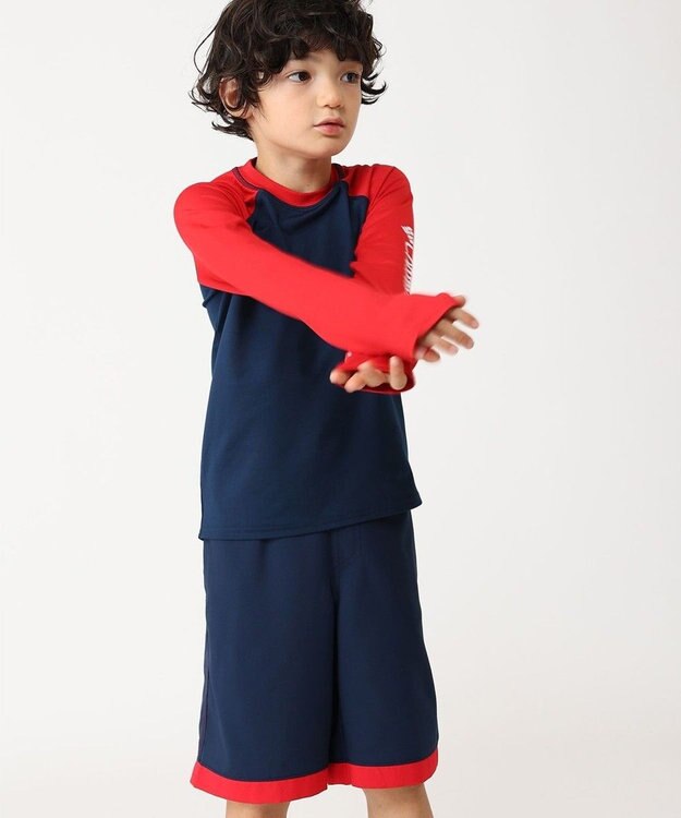 Columbia Columbia/ キッズアイテム/ サンディショアロングスリーブサンガード /コロンビア Collegiate Navy、 Mountain Red