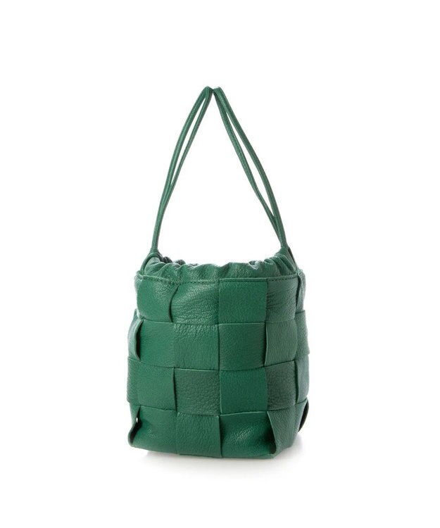 UNBILLION perche サスティナブルメッシュドロストショルダーバッグS グリーン