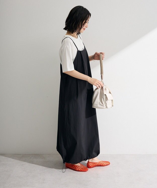 Green Parks 撥水加工キャミワンピース Black