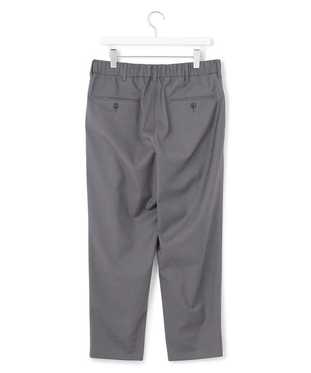 J.PRESS YORK STREET 【UNISEX】ウールライク テーパードイージーパンツ グレー系