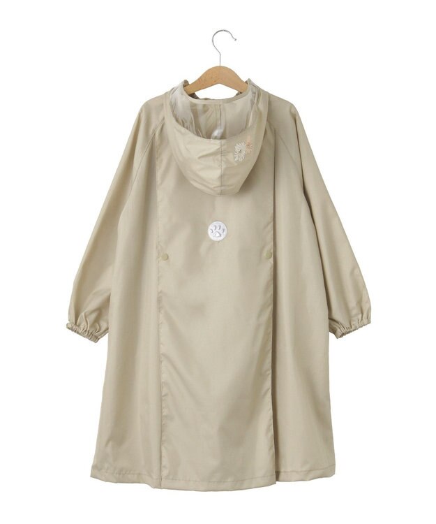 MOONBAT 【ジュニアリュック対応】ポールアンドジョー ポーチ付きキッズレインコート ベージュ