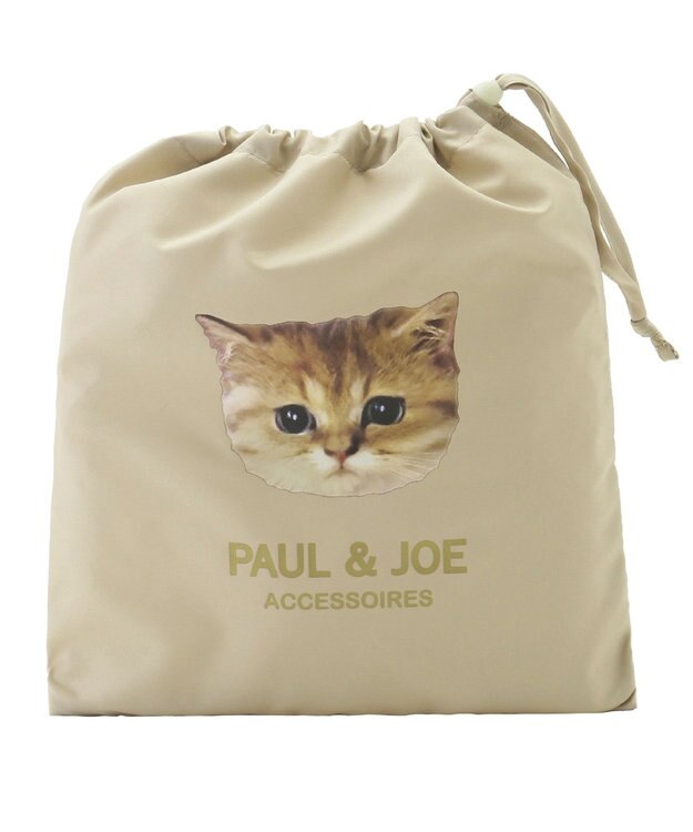 MOONBAT 【ジュニアリュック対応】ポールアンドジョー ポーチ付きキッズレインコート ベージュ