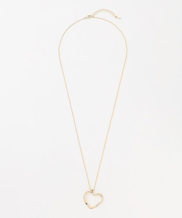 組曲 ツイストハートフープペンダント ゴールド系