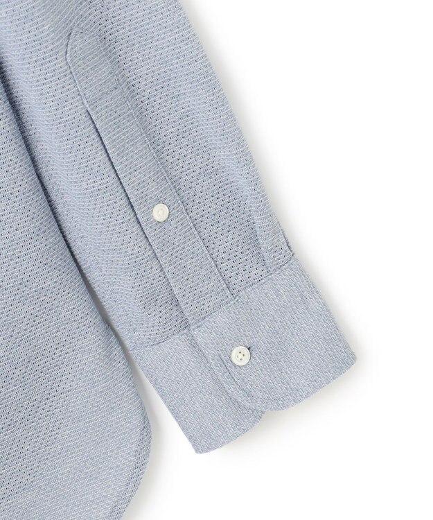 J.PRESS MEN ポロシャツのような快適な着心地【吸水速乾 / ストレッチ / 消臭 / ノンアイロン】エレスポジャージー ドレスシャツ / B.D. サックスブルー系