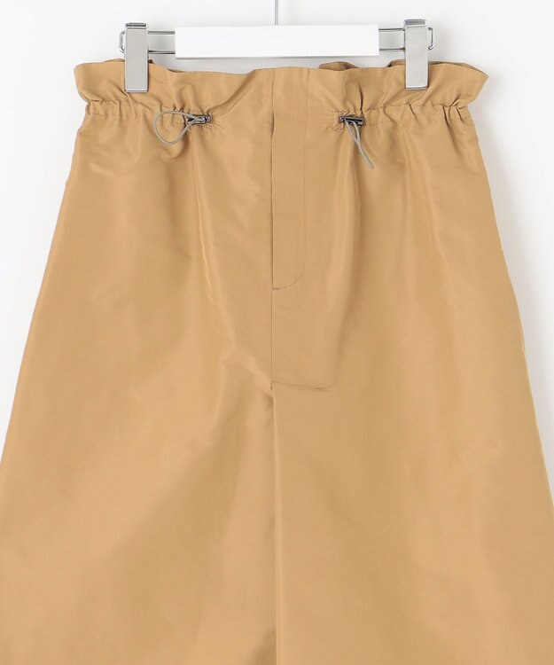 J.PRESS LADIES L 【洗える】シャンブレータフタ  ナロー スカート キャメル系