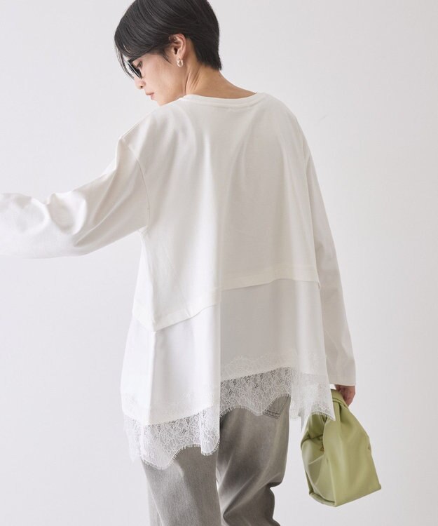 AMERICAN HOLIC スカラップレースプルオーバー Off White