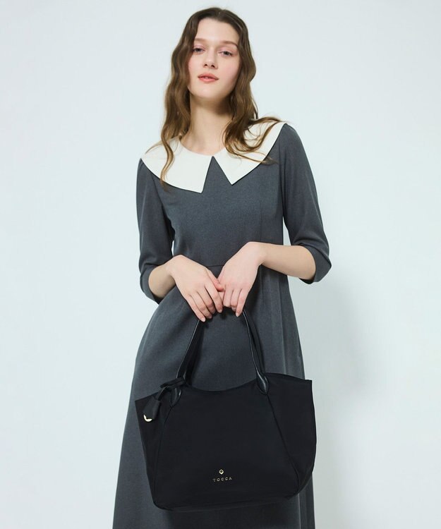 TOCCA 【A4サイズ対応】T-JARDIN NYLONBAG ナイロンバッグ ブラック系