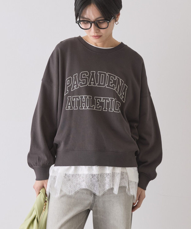 AMERICAN HOLIC スカラップレースプルオーバー Black