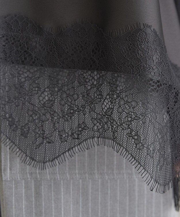 AMERICAN HOLIC スカラップレースプルオーバー Black