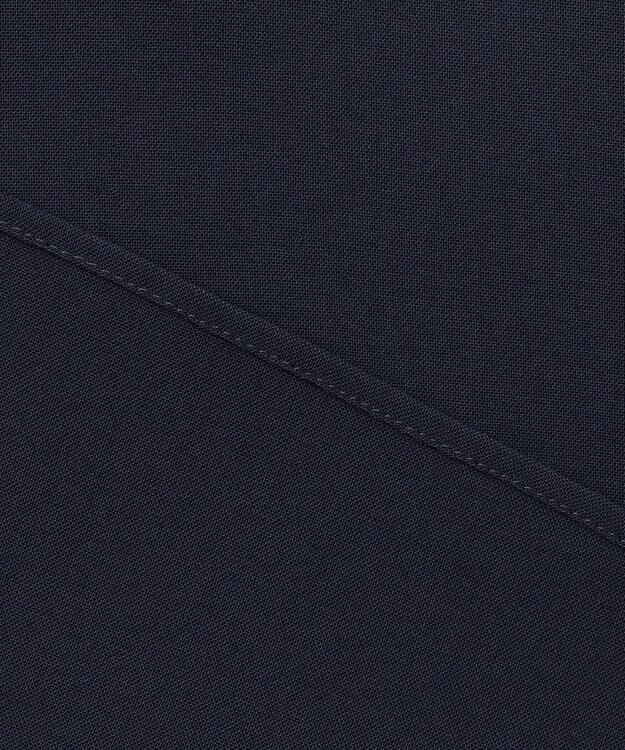 自由区 【セットアップ対応・UVカット・接触冷感・洗える】ライトストレッチ ブラウス ネイビー