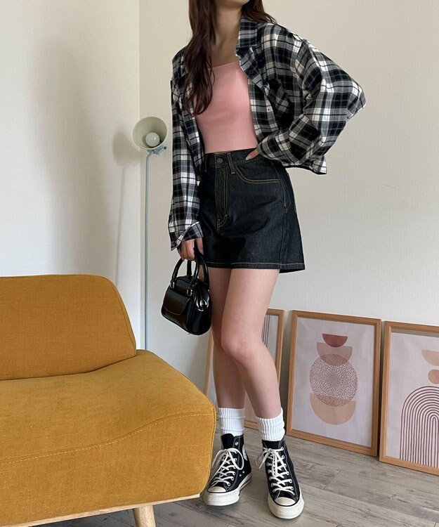 WEGO デニムショートパンツ ブラック