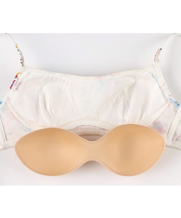 tsumori chisato SLEEP ツモリチサト ノンワイヤーブラ 綿混ベア天竺素材(身生地) フルカップブラ UBX565/ワコール アイボリー