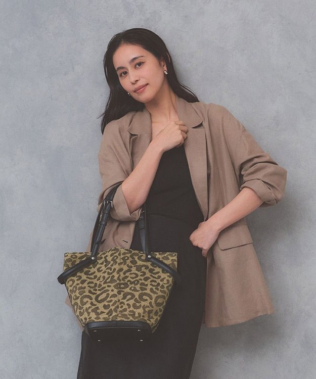 TOPKAPI 【TREASURE TOPKAPI】2way チェンジング トートバッグ レース/レオパード ベージュ