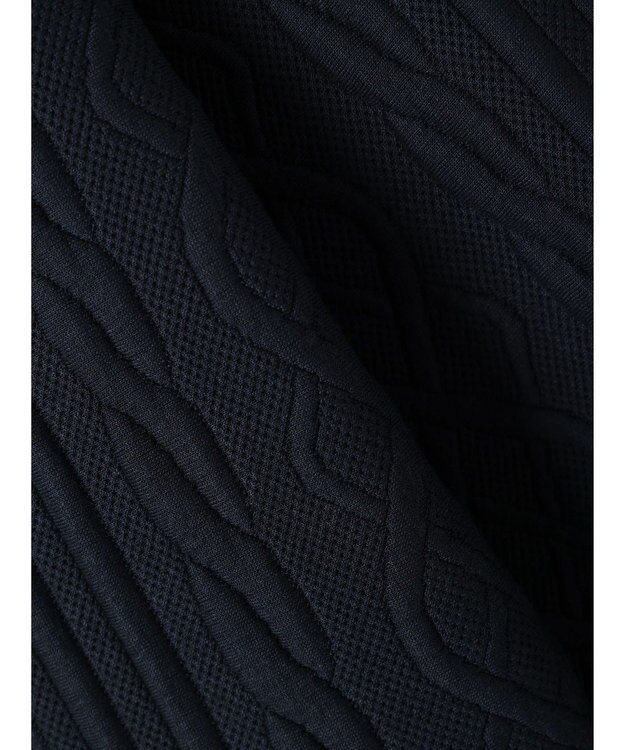 CRAFT STANDARD BOUTIQUE ケーブル柄カットパーカー1 Navy