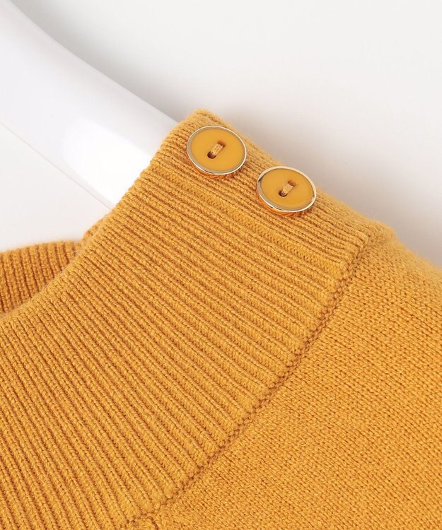 ANY SIS S 【CICA加工】ケーブルリブ ニット マスタード