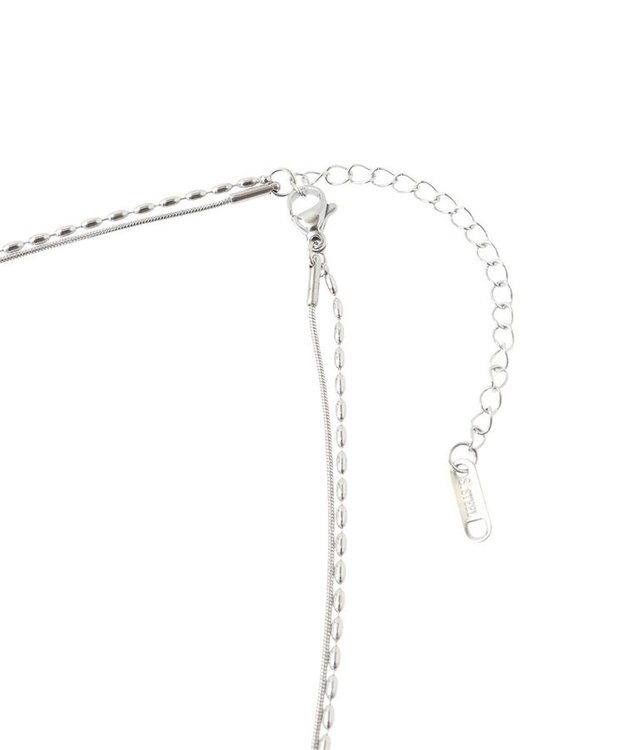 Green Parks ・ＨＡＬＦ　ＴＩＭＥ　サージカル２連ネックレス Silver