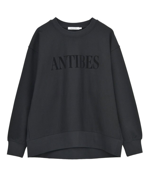 AMERICAN HOLIC Fairfield フロッキースウェットプルオーバー Black