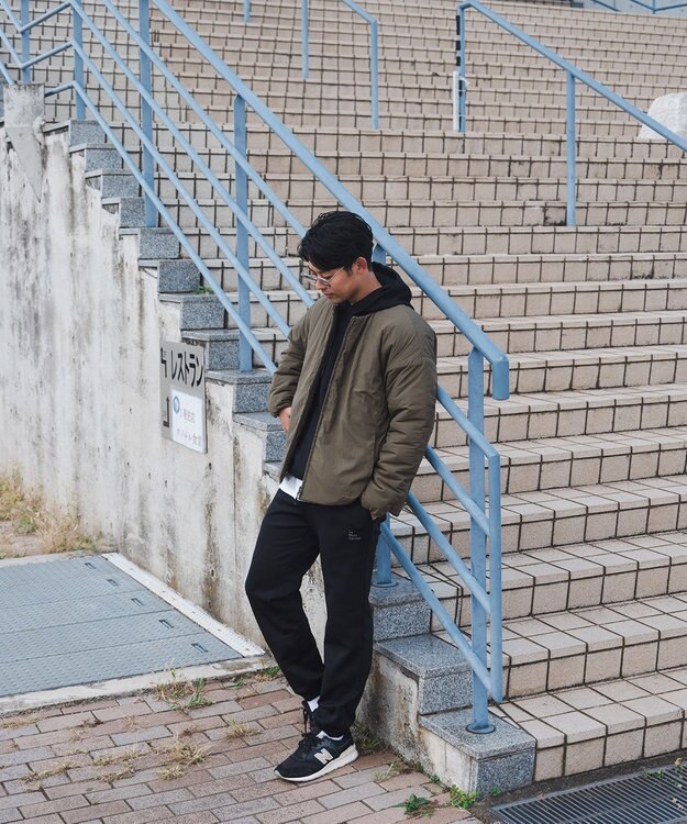 SHARE PARK MENS 【UNISEX】モンスター中綿カーディガン（L・XLサイズ） オリーブ