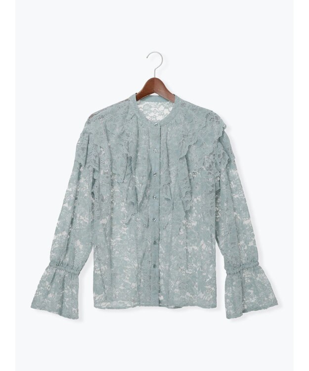 Te chichi レースフリルレイヤードブラウス《2025winter catalog item》 ミント