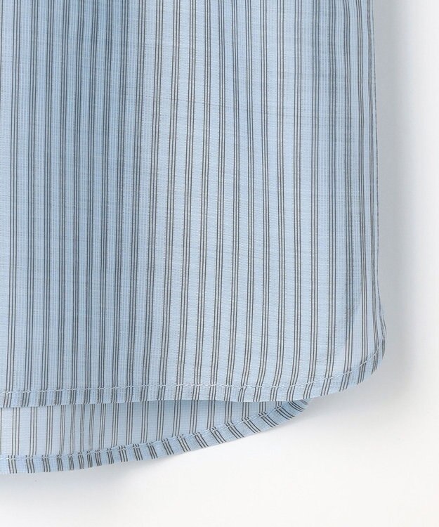 J.PRESS LADIES シアーピンストライプ カットソー サックスベース系