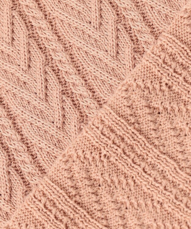 J.PRESS LADIES L 【洗える】 TSUBOMI WG ニット ライトオレンジ系