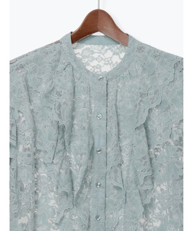 Te chichi レースフリルレイヤードブラウス《2025winter catalog item》 ミント