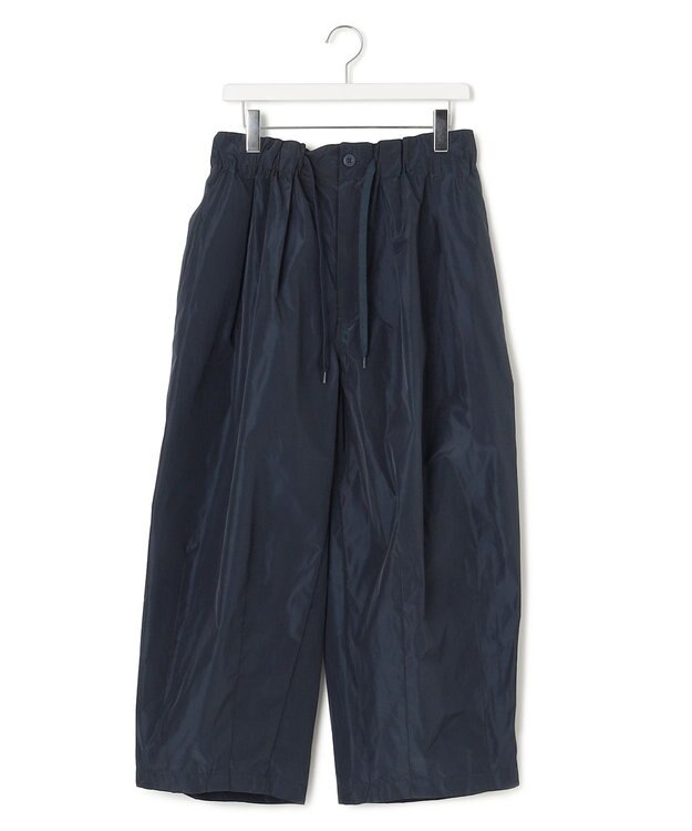 J.PRESS YORK STREET 【UNISEX】ポリエステルツイル ワイドパンツ ネイビー系